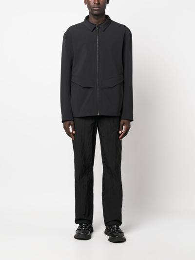 Veilance Zip-up Shirt Jacket In Black
