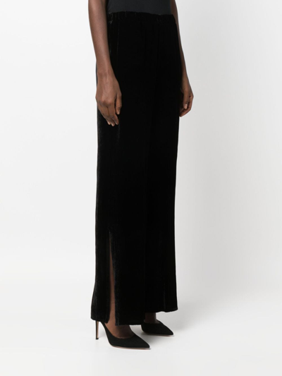 Shop Antonelli High-waisted Palazzo Pants In 黑色