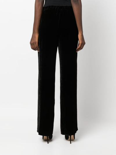 Shop Antonelli High-waisted Palazzo Pants In 黑色