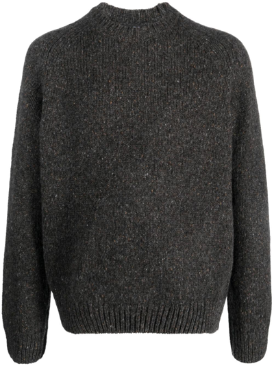 Shop Apc Harris Wool Jumper In 灰色