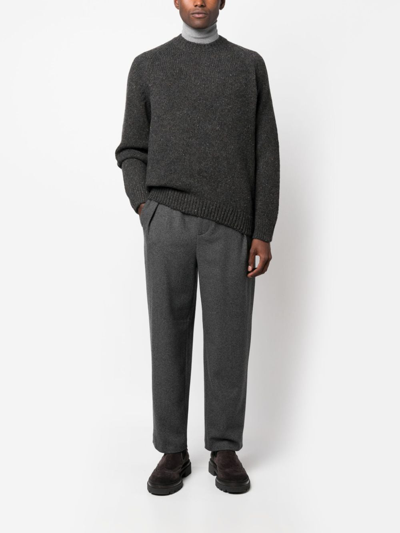 Shop Apc Harris Wool Jumper In 灰色