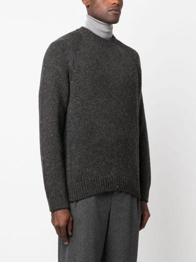 Shop Apc Harris Wool Jumper In 灰色