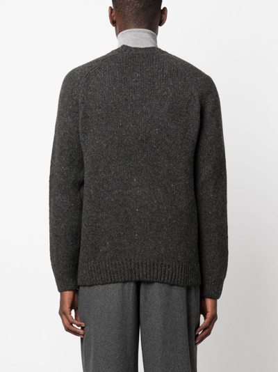 Shop Apc Harris Wool Jumper In 灰色