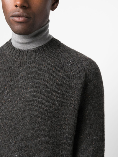 Shop Apc Harris Wool Jumper In 灰色