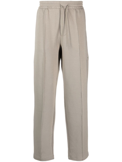 Shop Emporio Armani Drawstring-waistband Track Pants In Green
