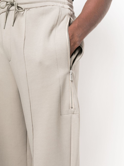 Shop Emporio Armani Drawstring-waistband Track Pants In Green
