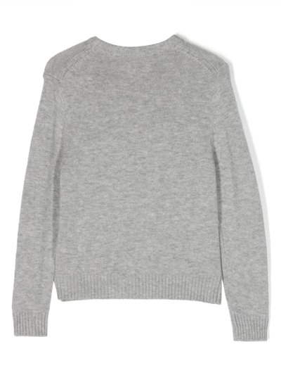 Shop Zadig & Voltaire Chris Intarsia-knit Jumper In Grey
