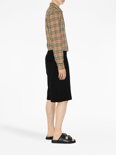 Shop Burberry Vintage Check-pattern Cotton Shirt In Neutrals