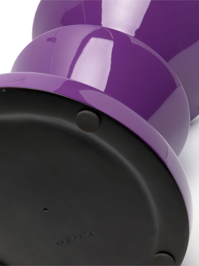 Shop Polspotten Zig Zag Lacquered Stool In Purple