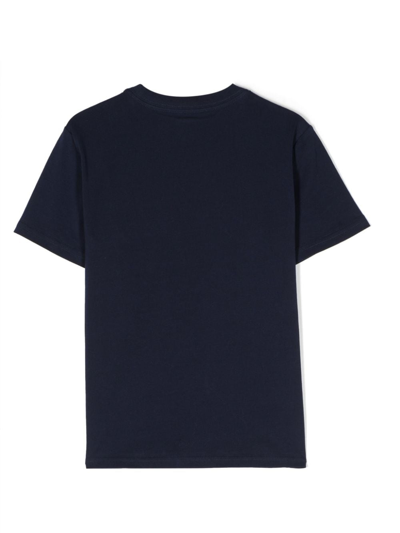Shop Ralph Lauren Polo Bear Cotton T-shirt In Blue