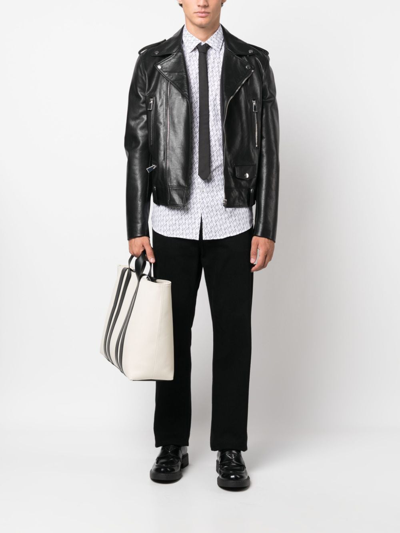 Karl Lagerfeld Karl Signature Cotton Shirt In Yellow