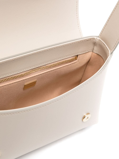 Dolce & Gabbana Dg Logo Leather Shoulder Bag In Neutrals