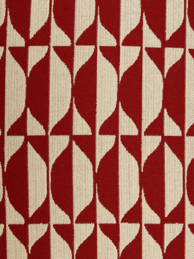 Fornasetti Outdoor Cushion Losanghe In Red