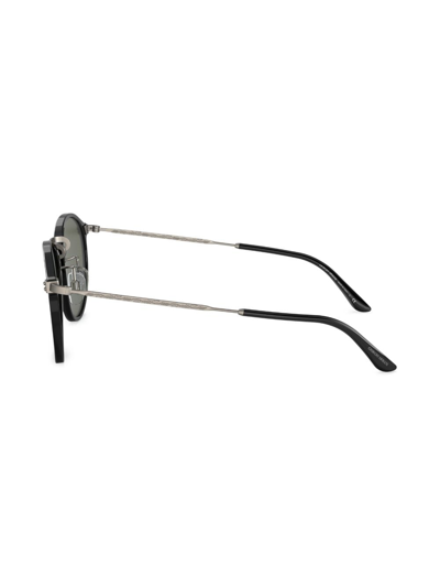 Giorgio Armani Round Frame Tinted Sunglasses In Black