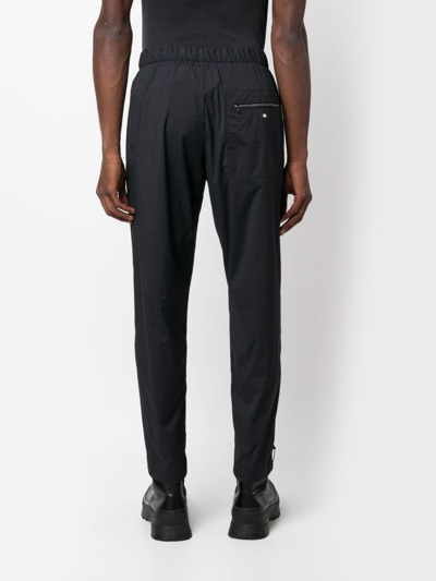 Herno Drawstring-waist Tapered Trousers In Blue