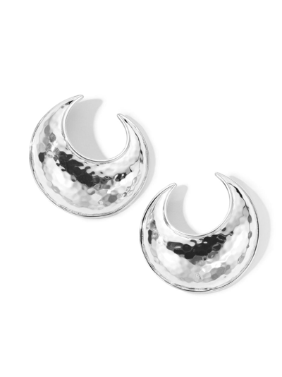 Shop Ippolita Sterling Silver Classico Crescent Extra Large Earrings
