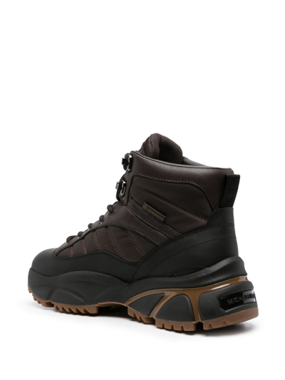 Shop Michael Kors Logan Waterproof Leather Boots In Brown