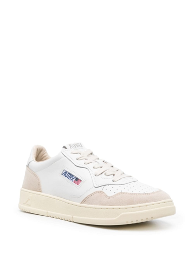 Shop Autry Medalist Low-top Leather Sneakers In White
