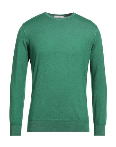 Shop Della Ciana Man Sweater Green Size 40 Merino Wool