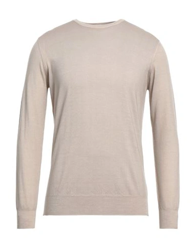 Shop Della Ciana Man Sweater Beige Size 42 Merino Wool