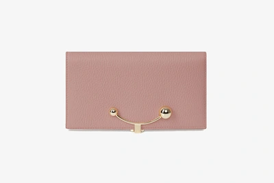 Shop Strathberry Large Crescent Wallet In Pink