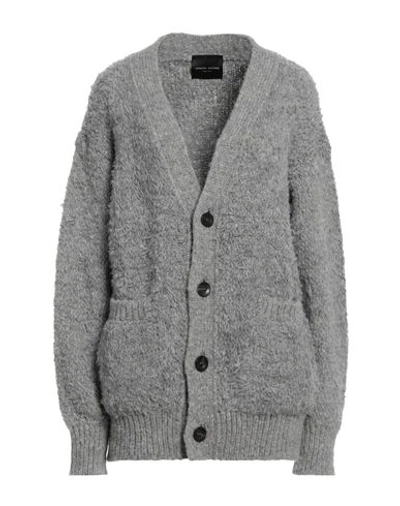 Shop Roberto Collina Woman Cardigan Grey Size L Alpaca Wool, Nylon, Acrylic, Wool