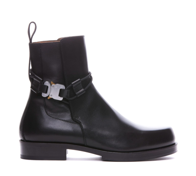 Shop Alyx Low Buckle Boot With Leather Sole In Black