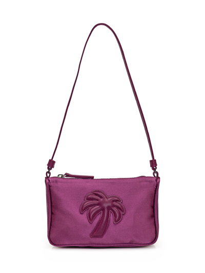 Shop Palm Angels Shoulder Bag In Violet