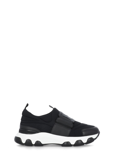 Shop Hogan Slip-on Hyperactive Sneakers In Black
