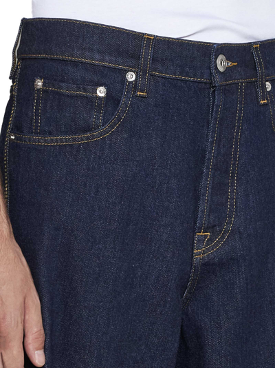 Shop Lanvin Jeans In Navy Blue