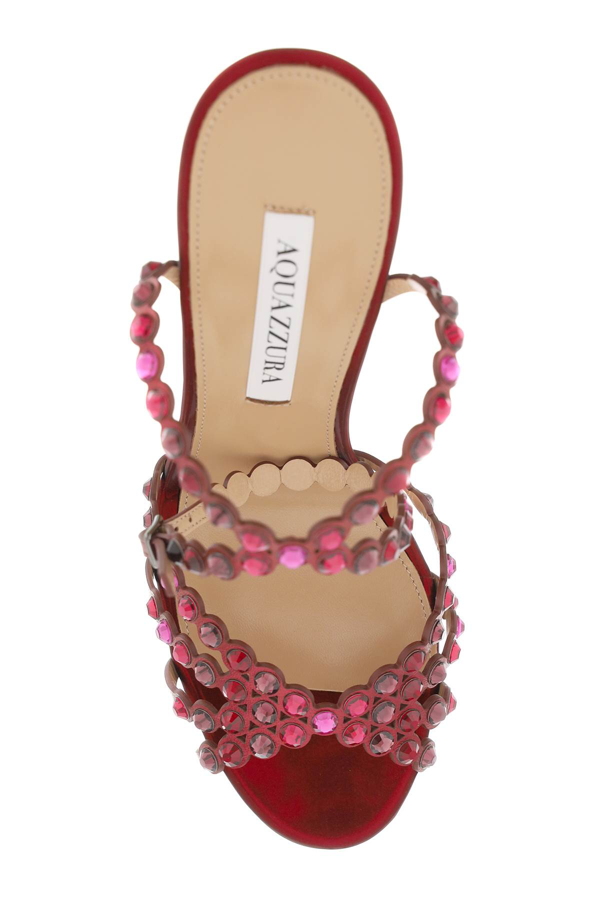 Aquazzura Tequila 115mm leather sandals - Red