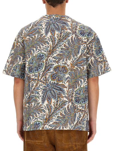 Shop Etro Floral Print T-shirt In Bianco