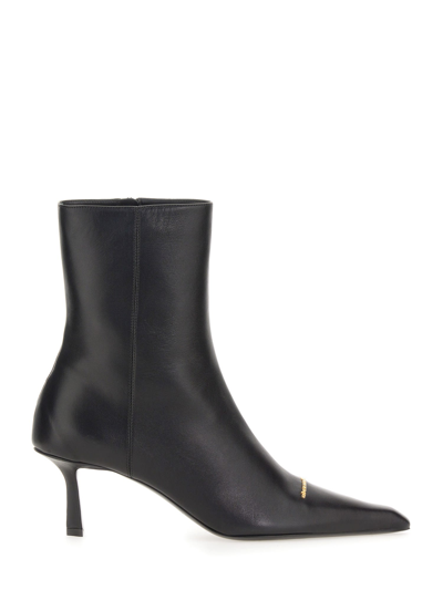 Shop Alexander Wang Boot With Logo In Nero