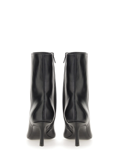 Shop Alexander Wang Boot With Logo In Nero