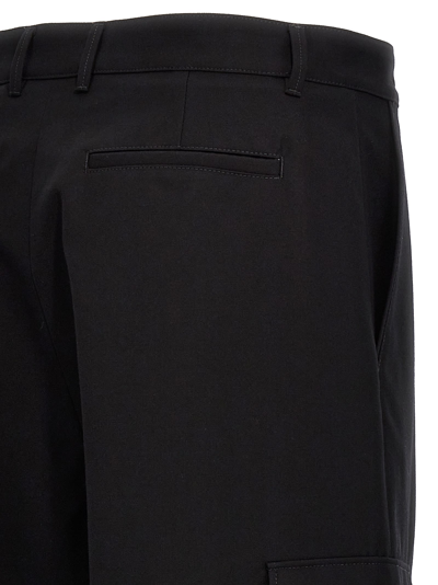 Shop Off-white Woolgab Pants In Black