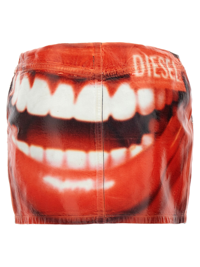 Shop Diesel De-pra-mini-fsd Skirt In Multicolor