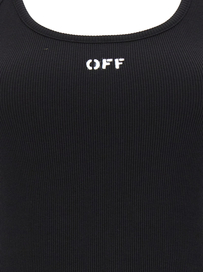 Shop Off-white Off Dress In Black