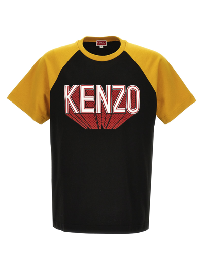 Shop Kenzo Raglan 3d T-shirt In Multicolor