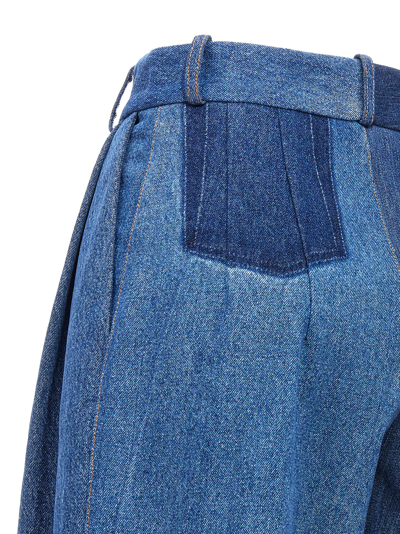 Shop A.w.a.k.e. Upcycled Denim Jeans In Blue
