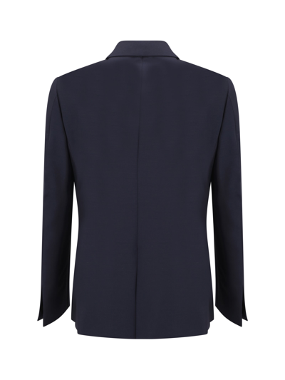 Shop Givenchy Evening Blazer Jacket In Night Blue