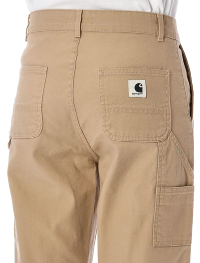 Shop Carhartt Pierce Double Knee Pants In Dusty Brown