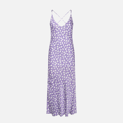 Mc2 Saint Barth Woman Slip Dress With Daisy Print In Pink