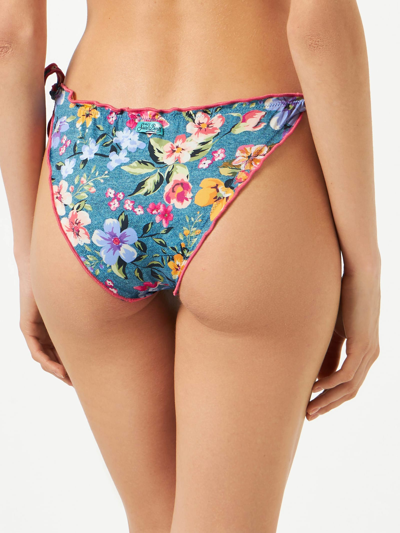 Mc2 Saint Barth Woman Ruffled Swim Briefs With Butterfly Print