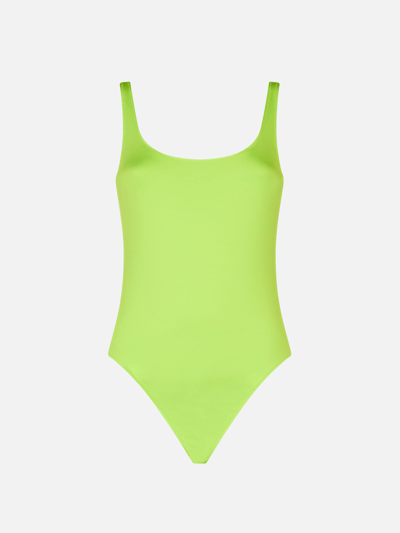 Mc2 Saint Barth Woman Lime One Piece Swimsuit In Green