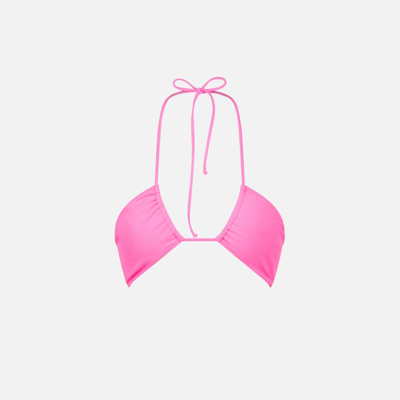 Mc2 Saint Barth Woman Fluo Pink Bandeau Top In Pink