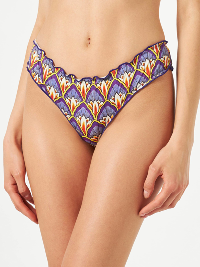Mc2 Saint Barth Woman Cheeky Swim Briefs With Print