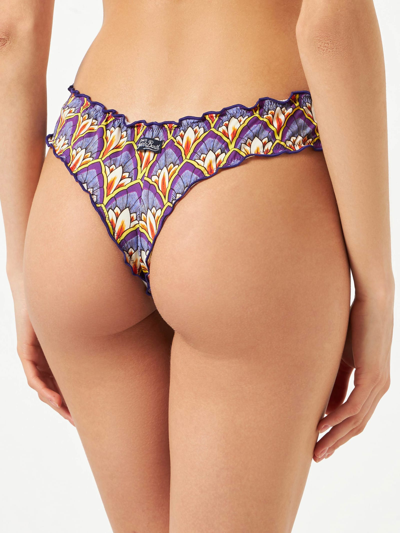 Mc2 Saint Barth Woman Cheeky Swim Briefs With Print