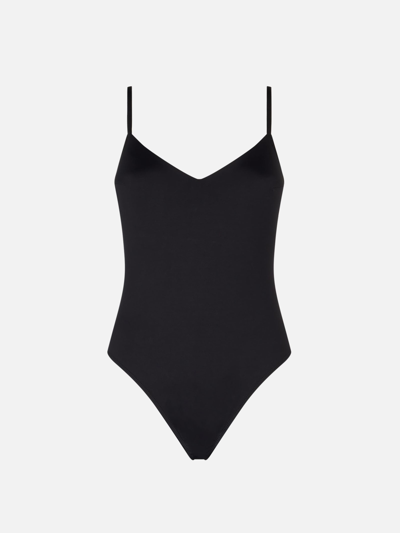 Mc2 Saint Barth Woman Black One Piece Swimsuit In Black