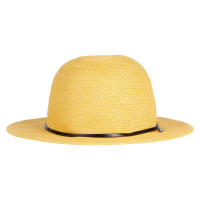 Shop Mc2 Saint Barth Mustard Yellow Chapeaux Hat