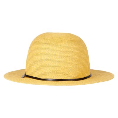 Shop Mc2 Saint Barth Mustard Yellow Chapeaux Hat